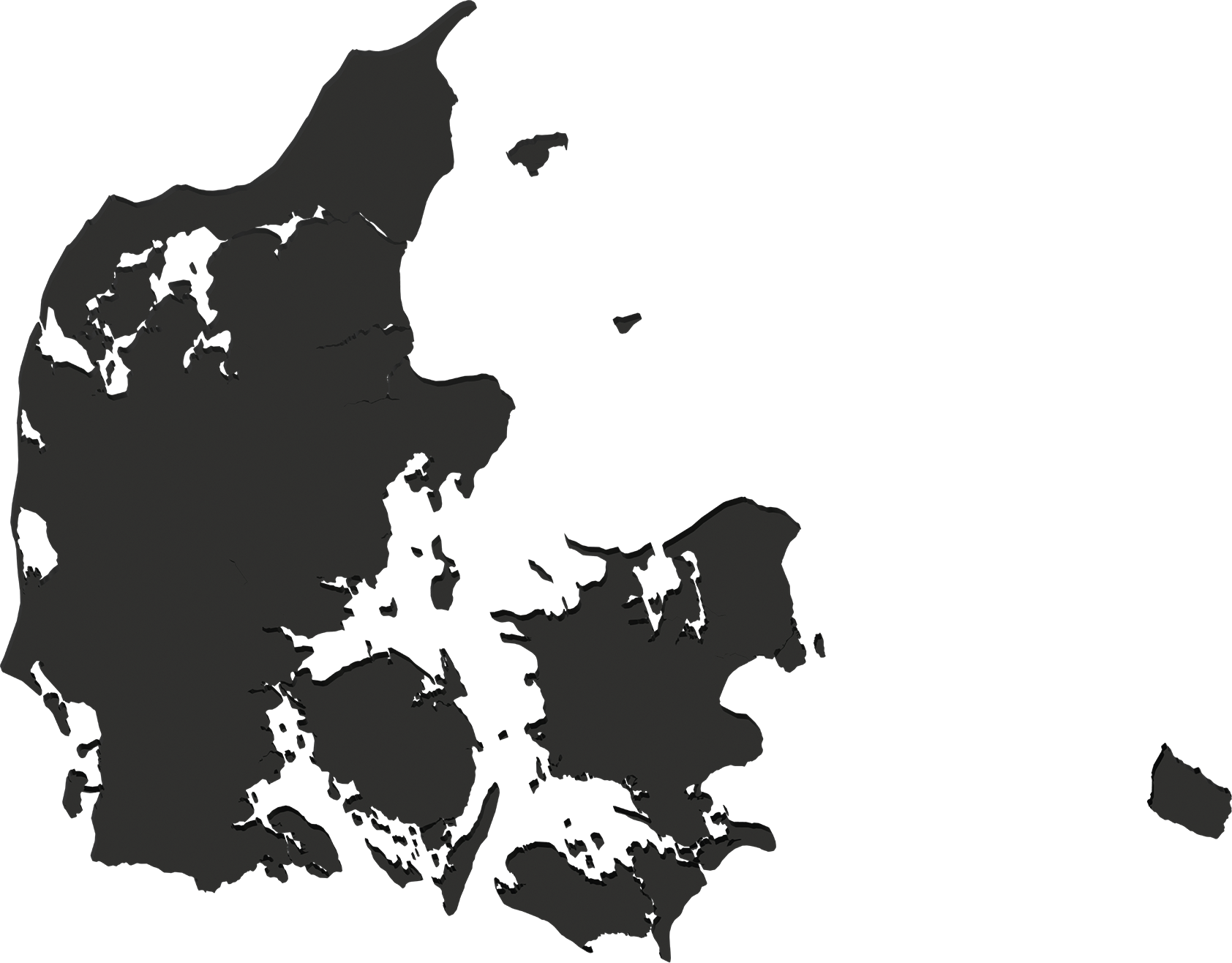 Kort over Danmark
