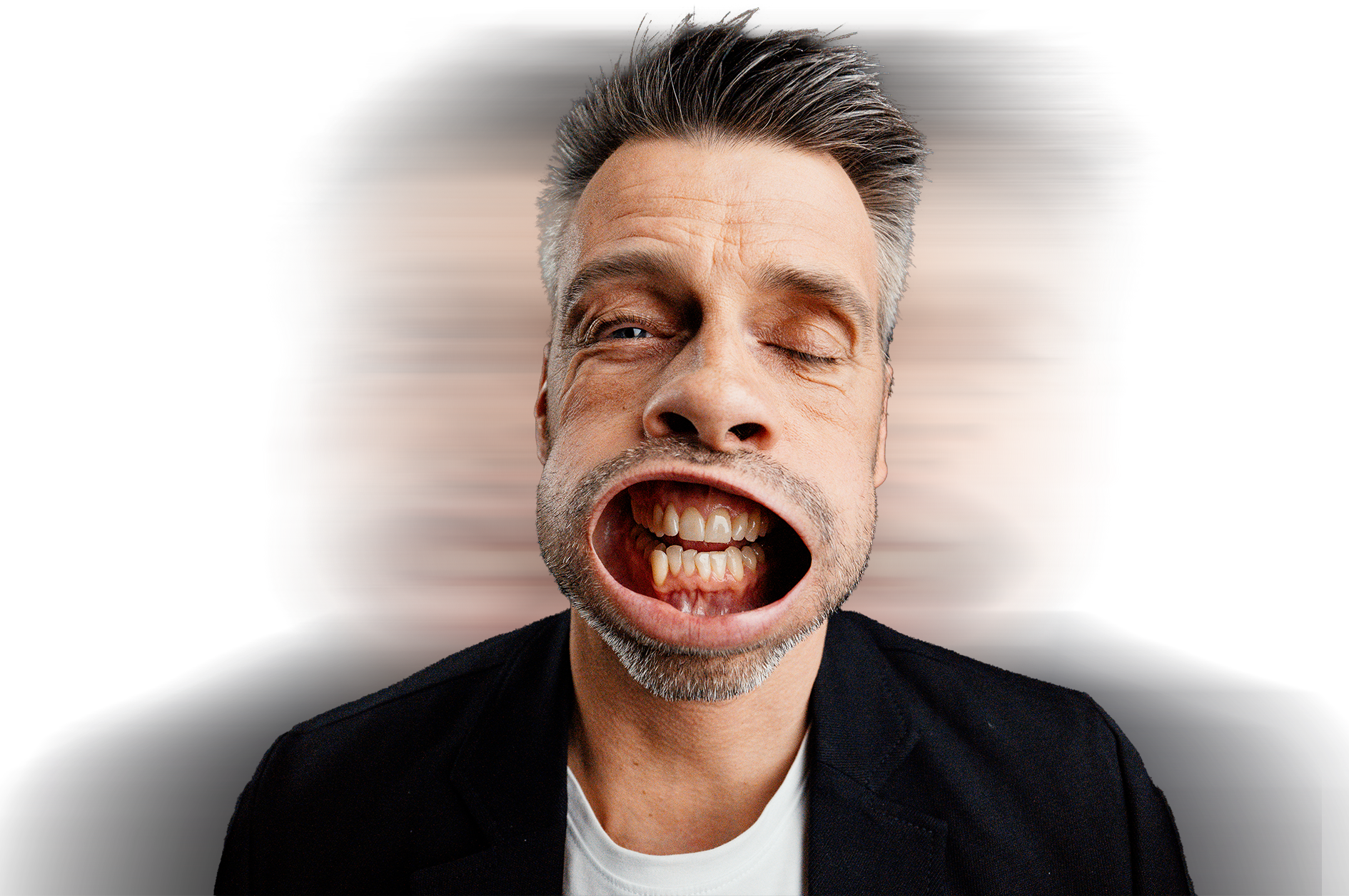 Mand der bliver blæst i hovedet